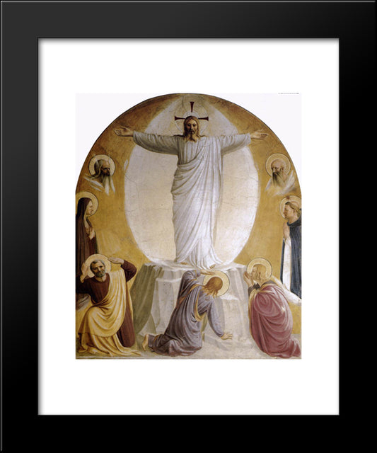 Transfiguration 20x24 Black Modern Wood Framed Art Print Poster by Angelico, Fra