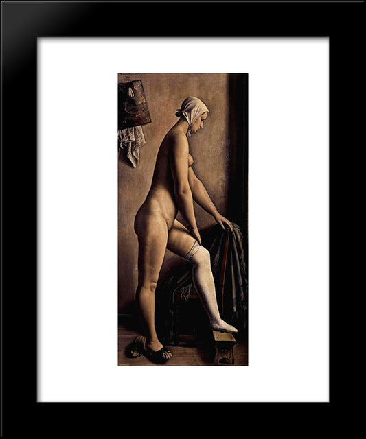 La Luronne 20x24 Black Modern Wood Framed Art Print Poster by Barraud, Francois