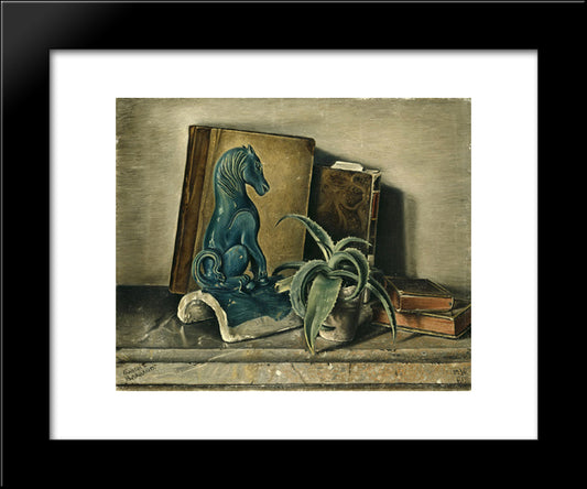 The Chinese Trinket 20x24 Black Modern Wood Framed Art Print Poster by Barraud, Francois