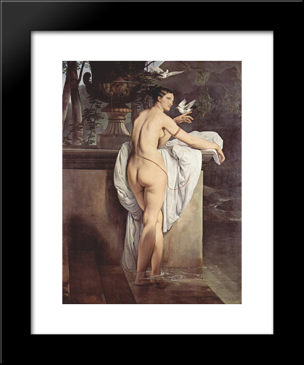 Ballerina Carlotta Chabert As Venus 20x24 Black Modern Wood Framed Art Print Poster by Hayez, Francesco