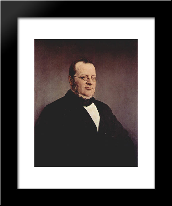 Count Camillo Cavour 20x24 Black Modern Wood Framed Art Print Poster by Hayez, Francesco