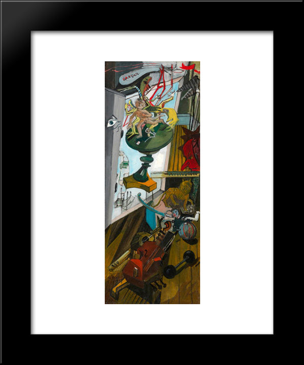 Danger 20x24 Black Modern Wood Framed Art Print Poster by Gruber, Francis