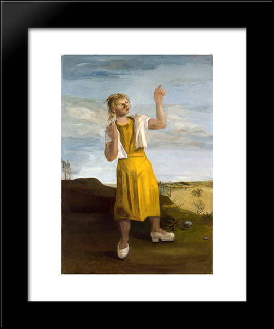 Le Printemps 20x24 Black Modern Wood Framed Art Print Poster by Gruber, Francis