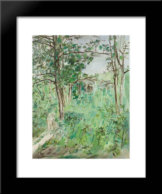 Paysage De Printemps 20x24 Black Modern Wood Framed Art Print Poster by Gruber, Francis