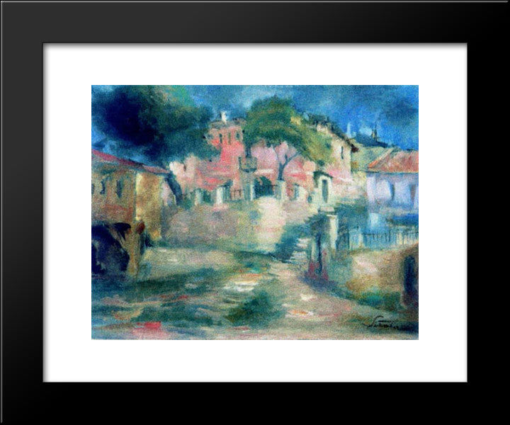 City Outskirts 20x24 Black Modern Wood Framed Art Print Poster by Sirato, Francisc