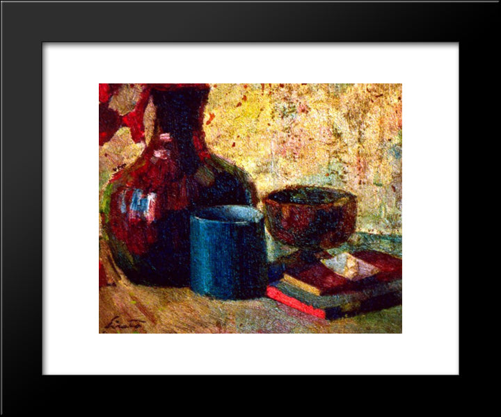 Still Life 20x24 Black Modern Wood Framed Art Print Poster by Sirato, Francisc