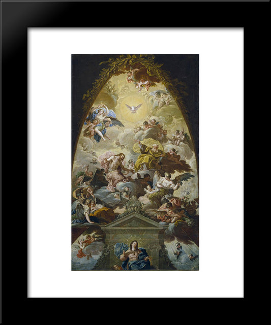 Asuncion De La Virgen 20x24 Black Modern Wood Framed Art Print Poster by Bayeu y Subias, Francisco