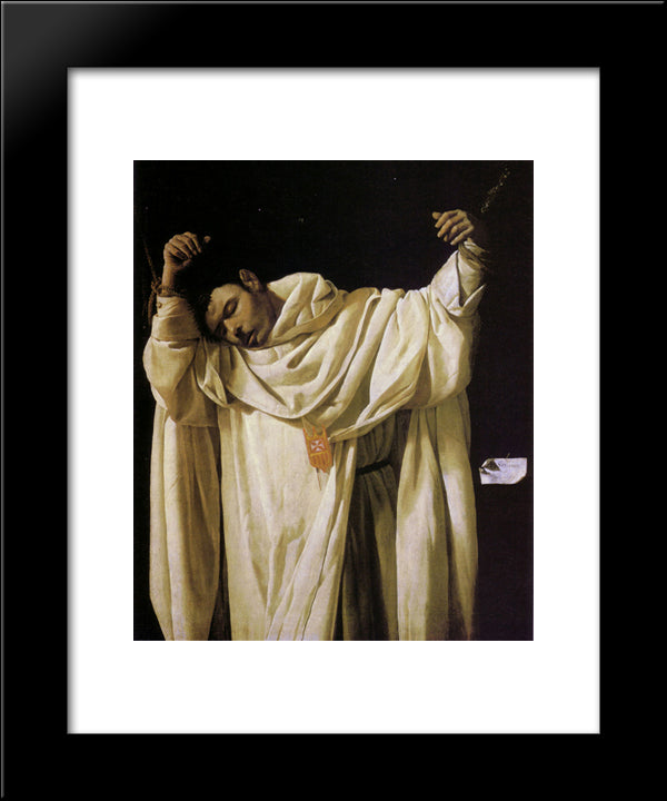 Beato Serapio 20x24 Black Modern Wood Framed Art Print Poster by Zurbaran, Francisco de