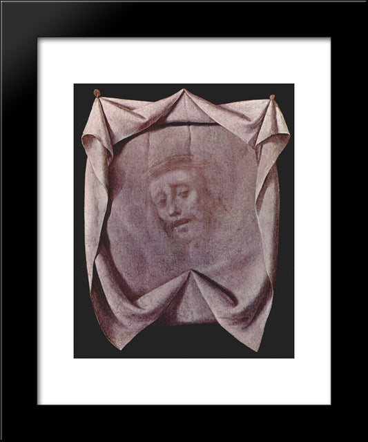 The Holy Face 20x24 Black Modern Wood Framed Art Print Poster by Zurbaran, Francisco de