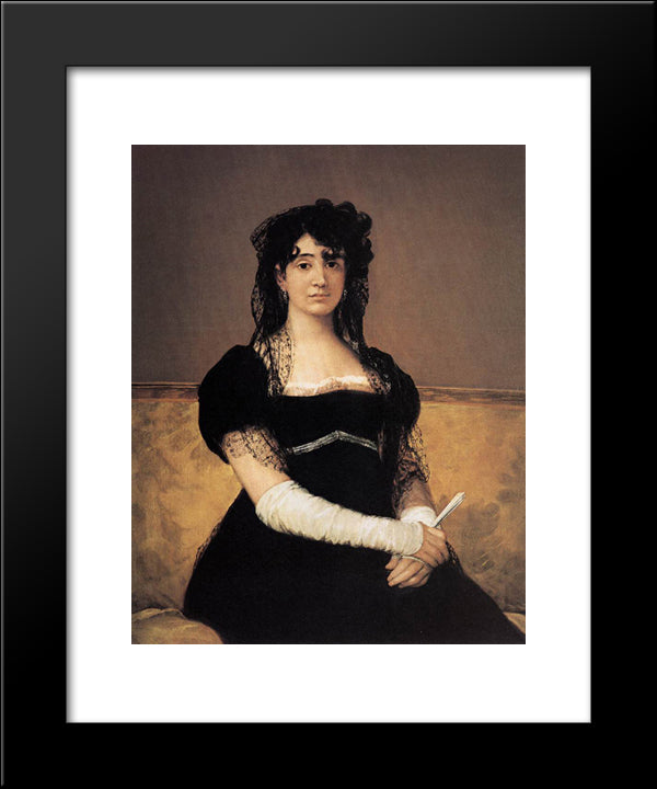 Antonia Zarate 20x24 Black Modern Wood Framed Art Print Poster by Goya, Francisco