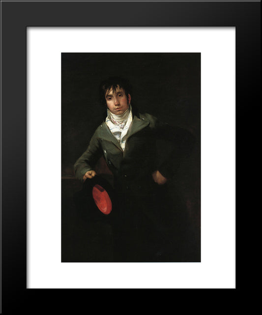 Bartholomew Suerda 20x24 Black Modern Wood Framed Art Print Poster by Goya, Francisco