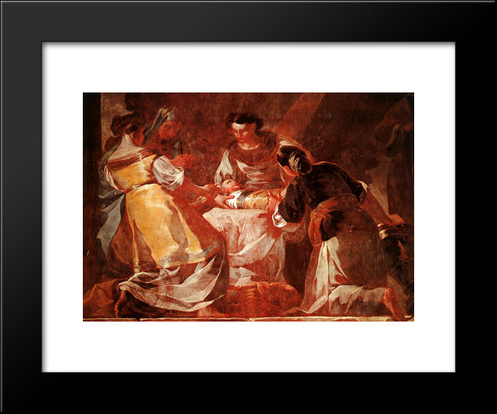 Birth Of The Virgin 20x24 Black Modern Wood Framed Art Print Poster by Goya, Francisco