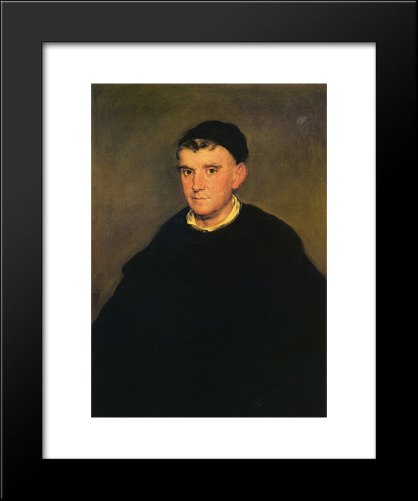 Brother Juan Fernandez De Rojas 20x24 Black Modern Wood Framed Art Print Poster by Goya, Francisco