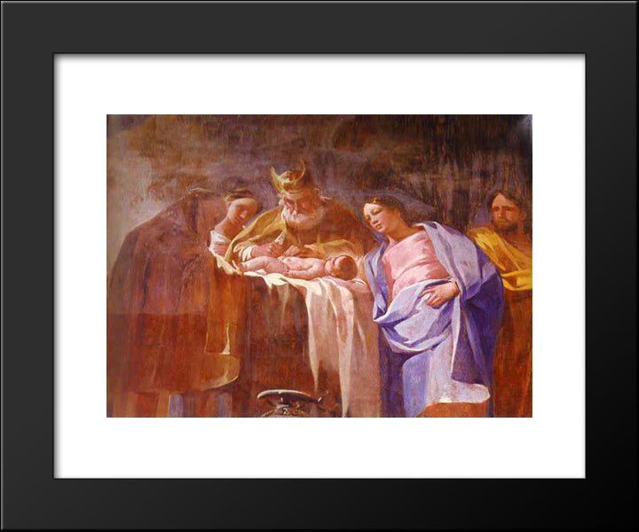 Circumcision 20x24 Black Modern Wood Framed Art Print Poster by Goya, Francisco