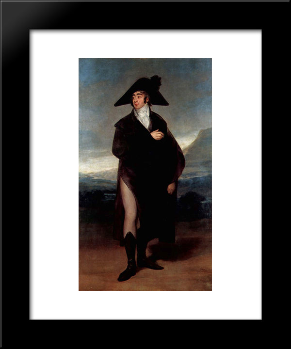 Count Fernand Nunez Vii 20x24 Black Modern Wood Framed Art Print Poster by Goya, Francisco