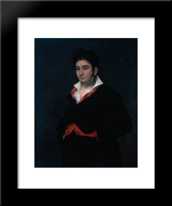 Don Ramon Satue 20x24 Black Modern Wood Framed Art Print Poster by Goya, Francisco