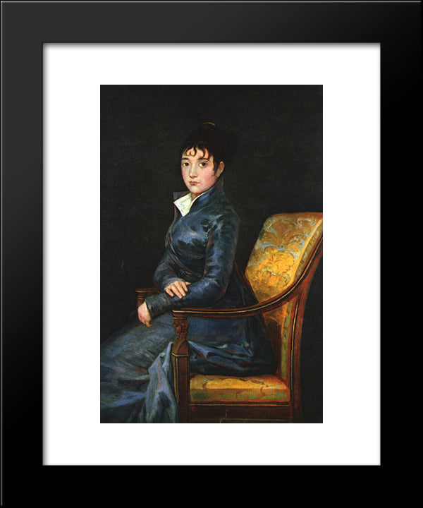 Dona Teresa Sureda 20x24 Black Modern Wood Framed Art Print Poster by Goya, Francisco