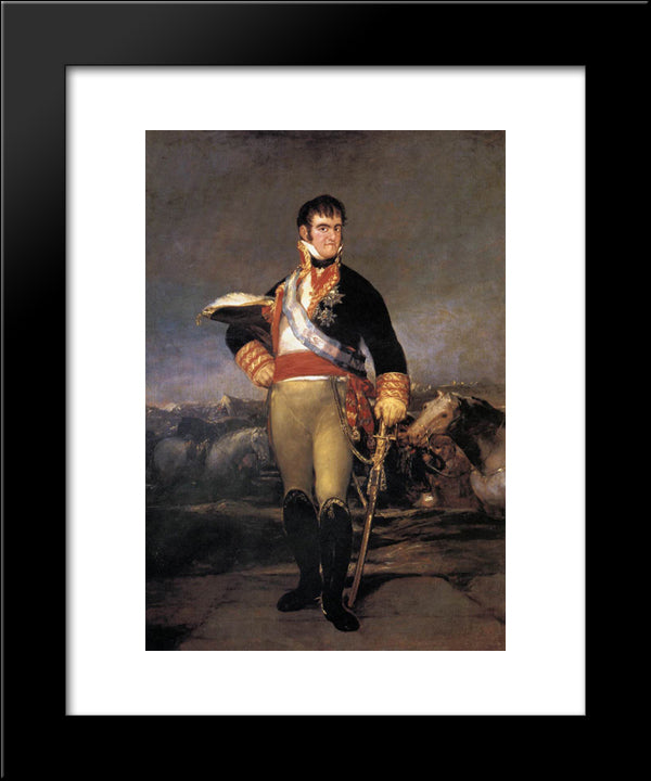 Ferdinand Vii 20x24 Black Modern Wood Framed Art Print Poster by Goya, Francisco
