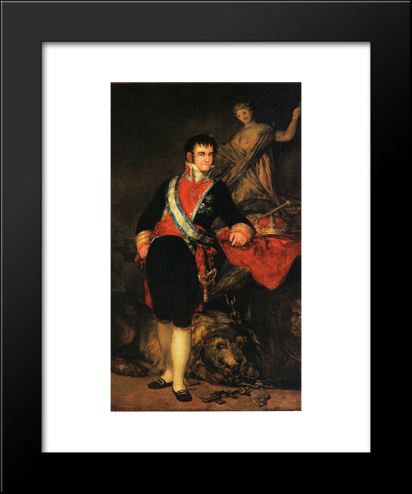 Fernando Vii 20x24 Black Modern Wood Framed Art Print Poster by Goya, Francisco
