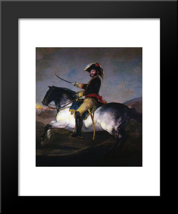 General Jose De Palafox 20x24 Black Modern Wood Framed Art Print Poster by Goya, Francisco