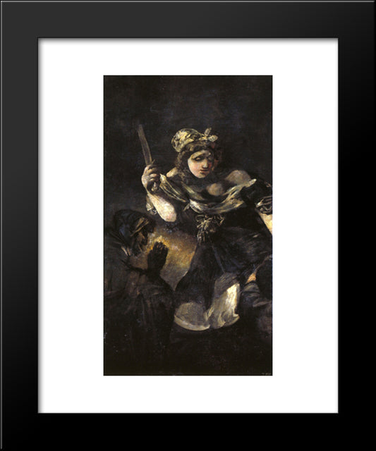 Judith And Holovernes 20x24 Black Modern Wood Framed Art Print Poster by Goya, Francisco