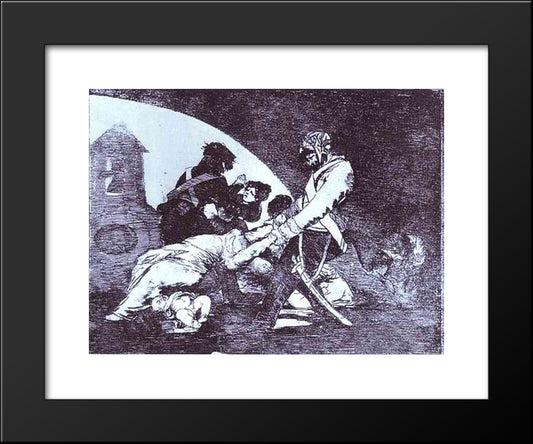 Not For Those 20x24 Black Modern Wood Framed Art Print Poster by Goya, Francisco