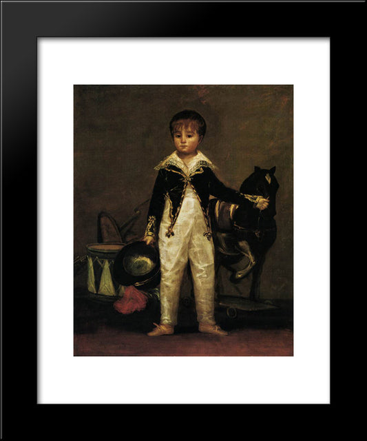 Pepito Costa And Bonells 20x24 Black Modern Wood Framed Art Print Poster by Goya, Francisco