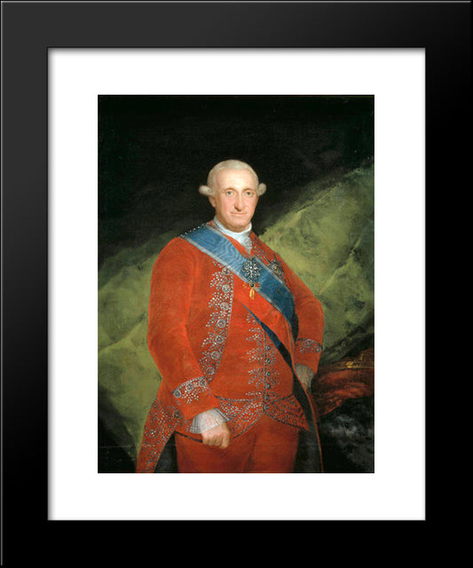 Portrait Of Charle Iv Of Spain 20x24 Black Modern Wood Framed Art Print Poster by Goya, Francisco