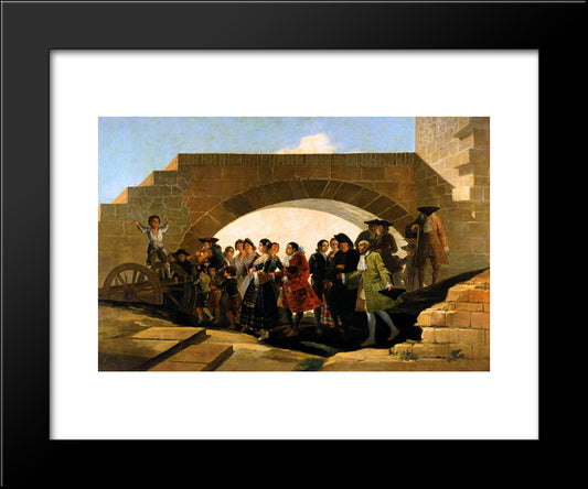 The Wedding 20x24 Black Modern Wood Framed Art Print Poster by Goya, Francisco