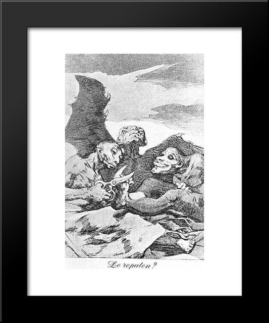 They Pare 20x24 Black Modern Wood Framed Art Print Poster by Goya, Francisco