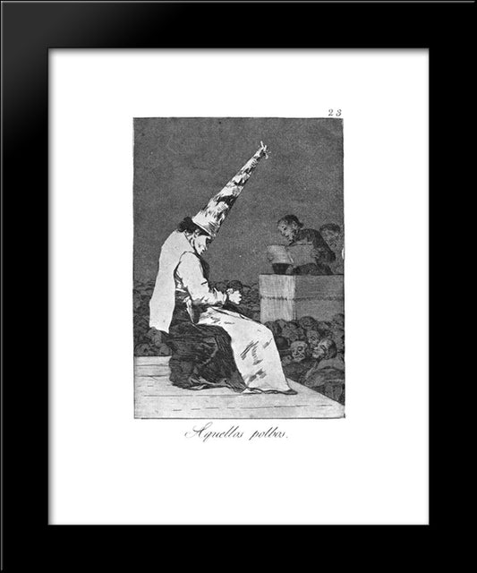 Those Specks Of Dust 20x24 Black Modern Wood Framed Art Print Poster by Goya, Francisco