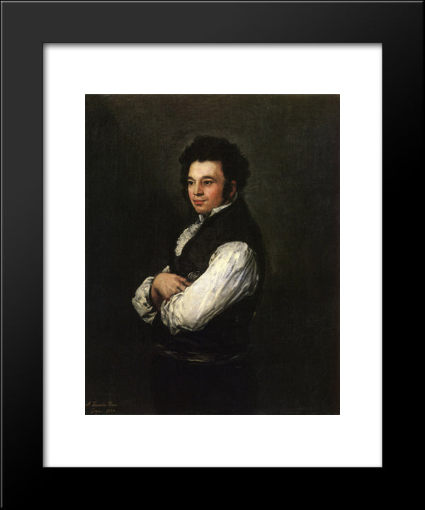 Tubercio Perez Cuervo 20x24 Black Modern Wood Framed Art Print Poster by Goya, Francisco