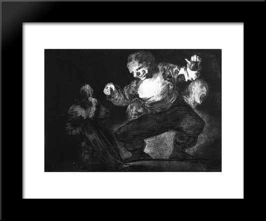 Twerp 20x24 Black Modern Wood Framed Art Print Poster by Goya, Francisco