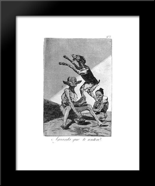 Wait Till You Have Been Anointed 20x24 Black Modern Wood Framed Art Print Poster by Goya, Francisco