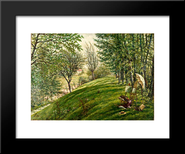 French Landscape I 20x24 Black Modern Wood Framed Art Print Poster by Oller, Francisco