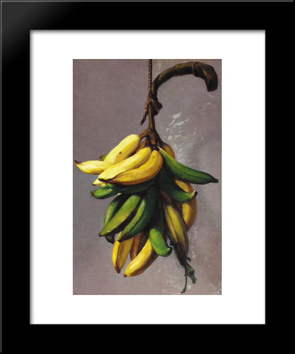 Platanos Amarillos 1893 20x24 Black Modern Wood Framed Art Print Poster by Oller, Francisco