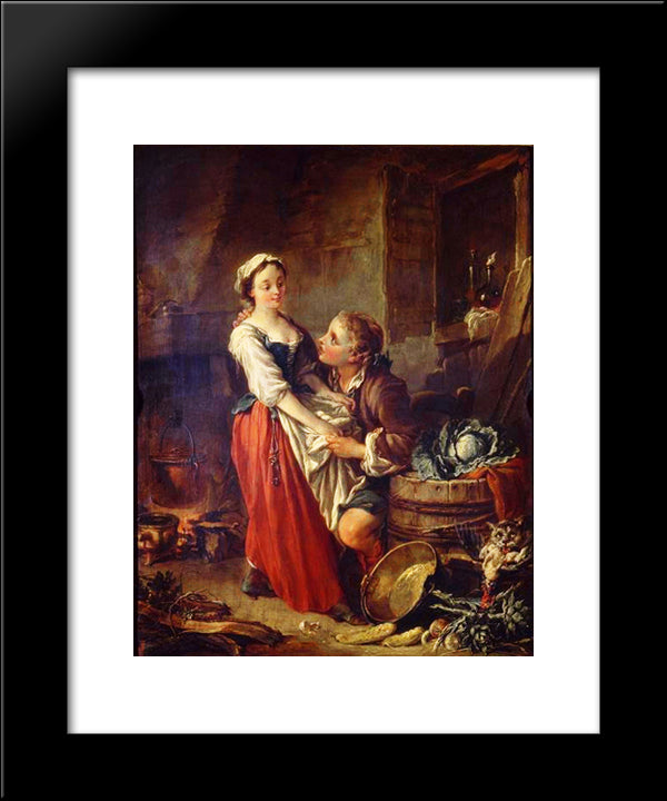 The Beautiful Kitchen 20x24 Black Modern Wood Framed Art Print Poster by Boucher, Francois