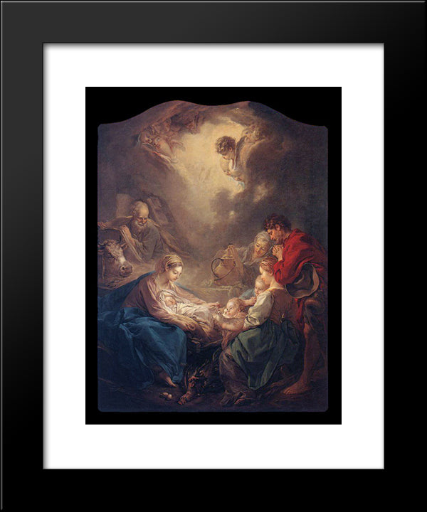 The Light Of The World 20x24 Black Modern Wood Framed Art Print Poster by Boucher, Francois