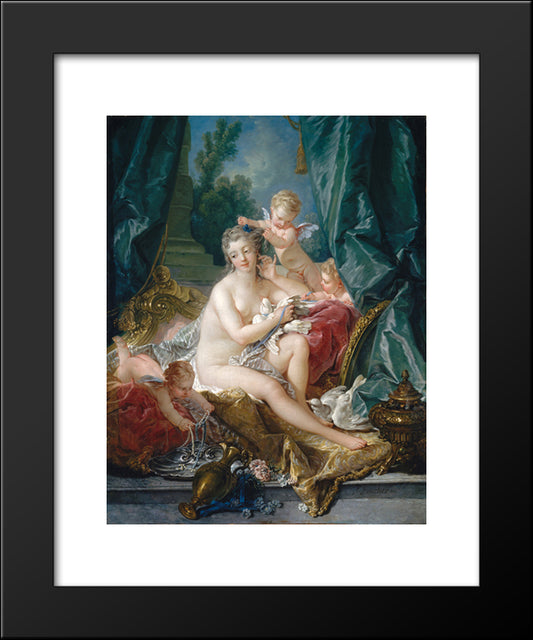 The Toilet Of Venus 20x24 Black Modern Wood Framed Art Print Poster by Boucher, Francois