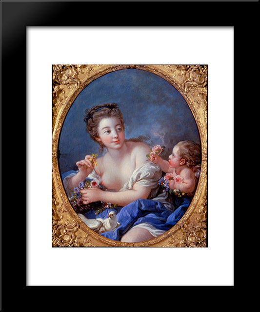 Venus 20x24 Black Modern Wood Framed Art Print Poster by Boucher, Francois