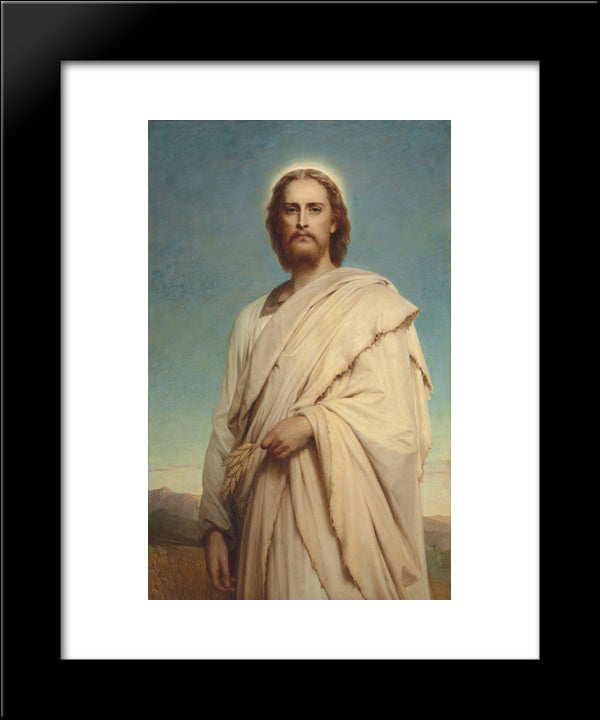 Christ Of The Cornfield 20x24 Black Modern Wood Framed Art Print Poster by Dicksee, Frank