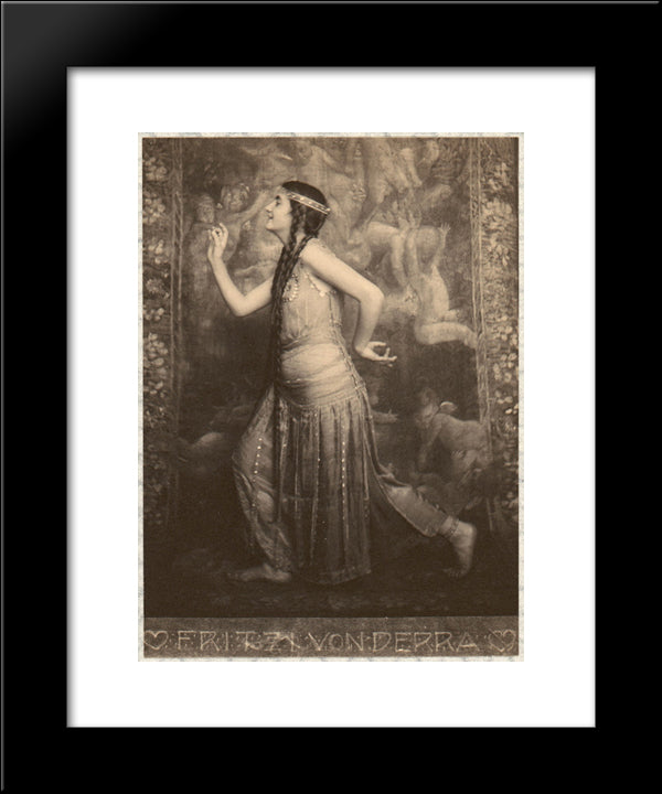 Fritzi Von Derra - The Oriental Dancer 20x24 Black Modern Wood Framed Art Print Poster by Eugene, Frank