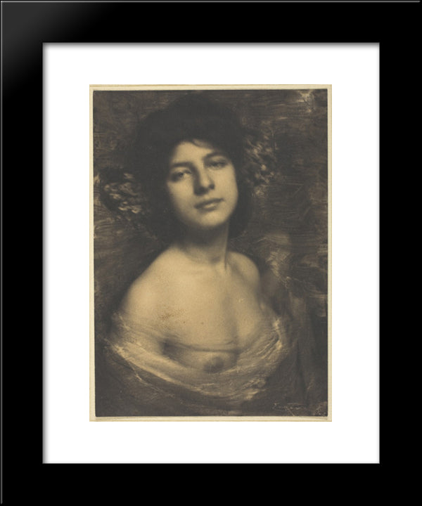 Hortensia 20x24 Black Modern Wood Framed Art Print Poster by Eugene, Frank