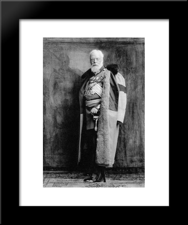 Man In Uniform 20x24 Black Modern Wood Framed Art Print Poster by Eugene, Frank