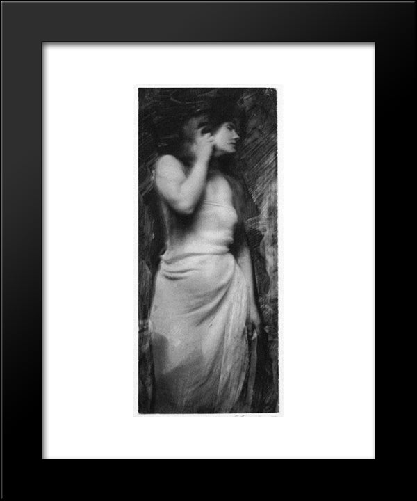 Miss Gene W. 20x24 Black Modern Wood Framed Art Print Poster by Eugene, Frank
