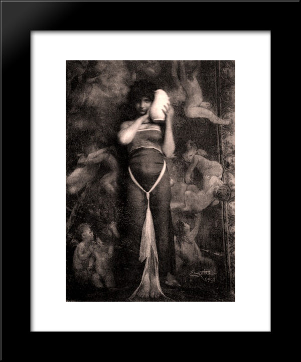Rebecca 20x24 Black Modern Wood Framed Art Print Poster by Eugene, Frank