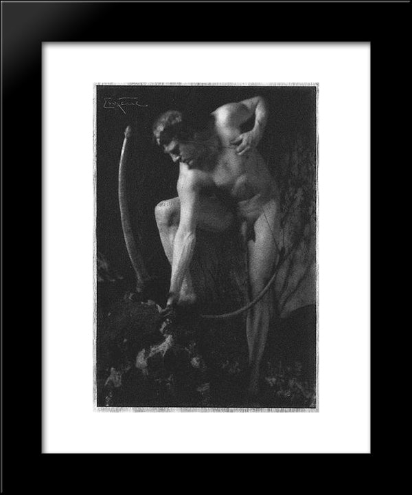 The Archer 20x24 Black Modern Wood Framed Art Print Poster by Eugene, Frank