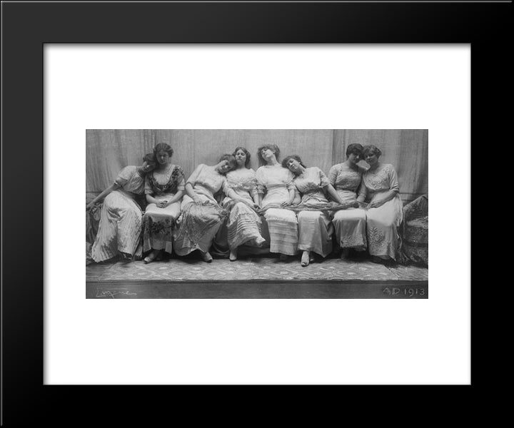 The Graduating Class 20x24 Black Modern Wood Framed Art Print Poster by Eugene, Frank