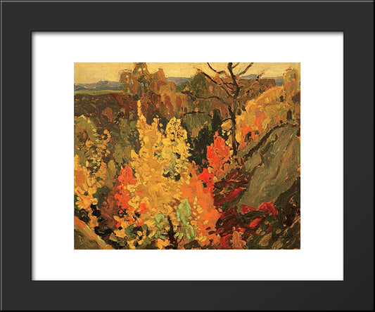 Autumn 20x24 Black Modern Wood Framed Art Print Poster by Carmichael, Franklin