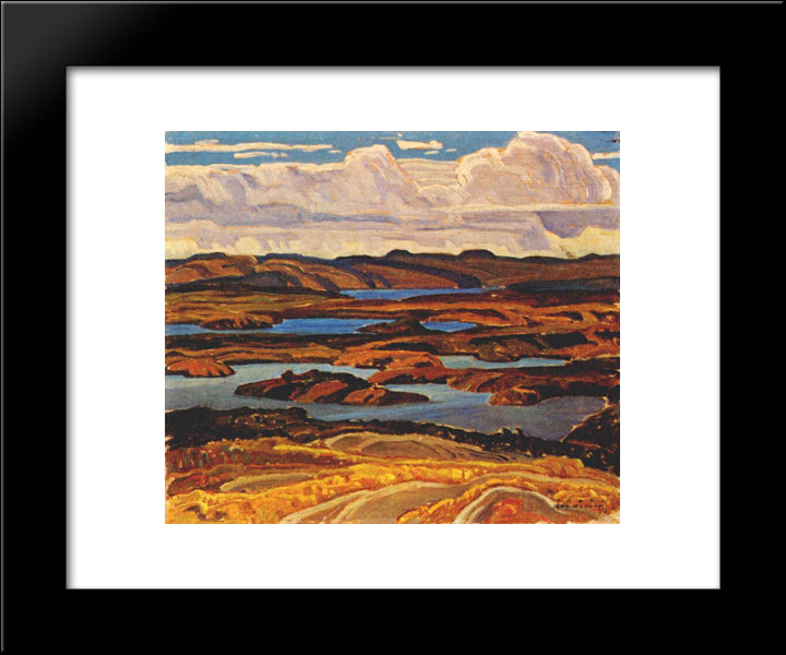 La Cloche Panorama 20x24 Black Modern Wood Framed Art Print Poster by Carmichael, Franklin